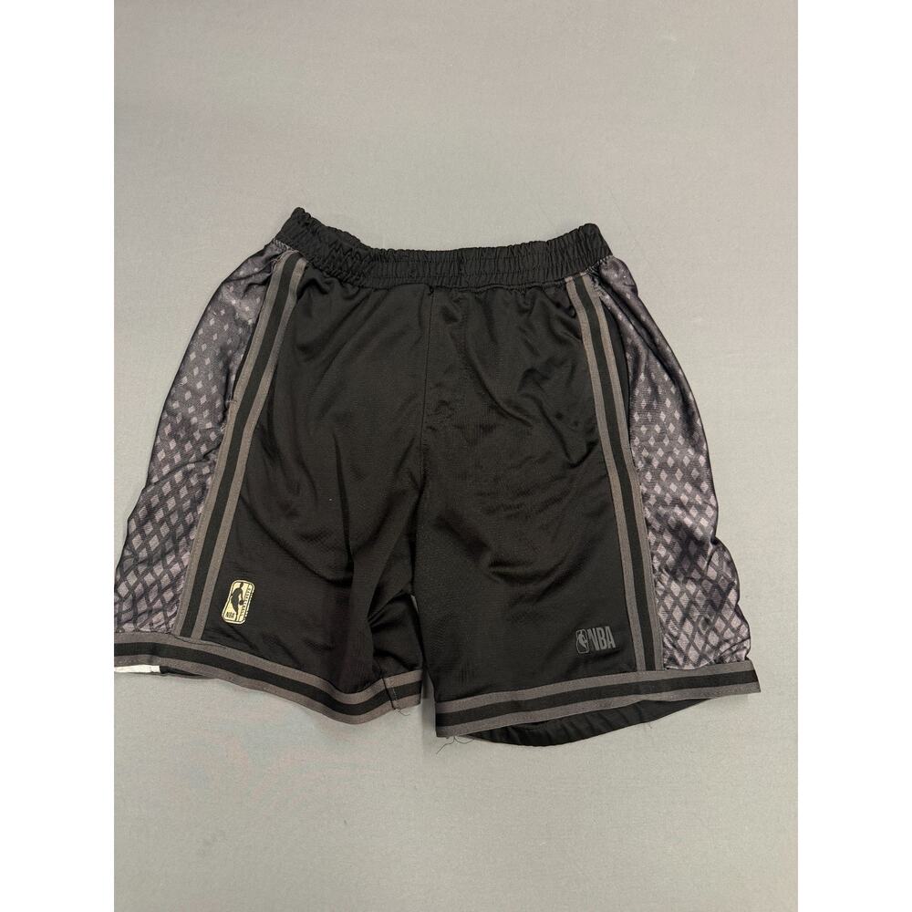 NBA Basketball Shorts Black Gray Size Small Drawstring Stretch Mens